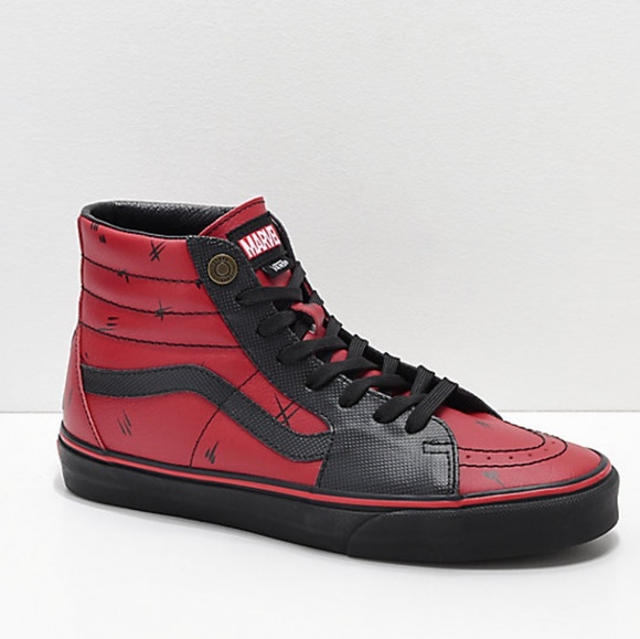 Vans Other - Vans X Marvel

Sk8-Hi Deadpool Red & Black Shoes